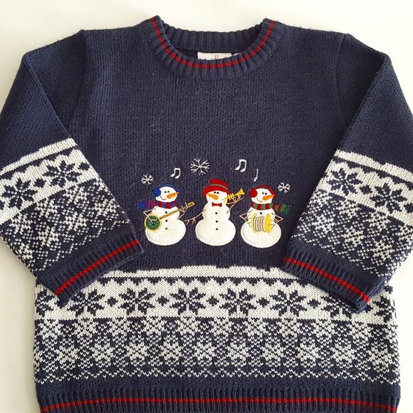 b.t. kids Other - Holiday Sweater Sweater Navy Blue Size 4T 1990's